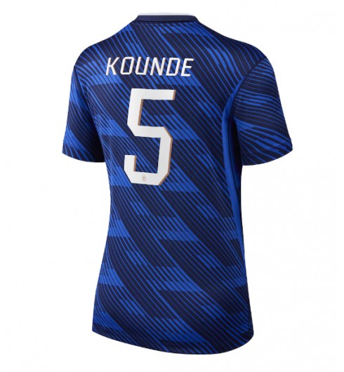 Francie Jules Kounde #5 Domácí Dres pro Dámské MS 2026 Krátký Rukáv Francie Jules Kounde #5 Domácí Dres pro Dámské MS 2026 Krátký Rukáv